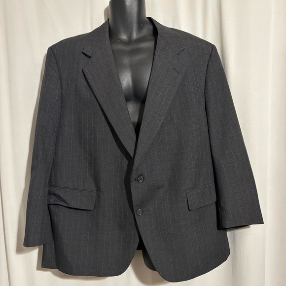Vintage Palm Beach Lined Men’s Blazer Dark Gray Tuxedo Jacket no size available - Picture 1 of 11